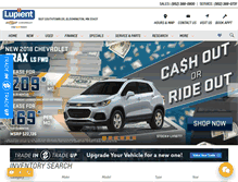 Tablet Screenshot of lupientchevrolet.com